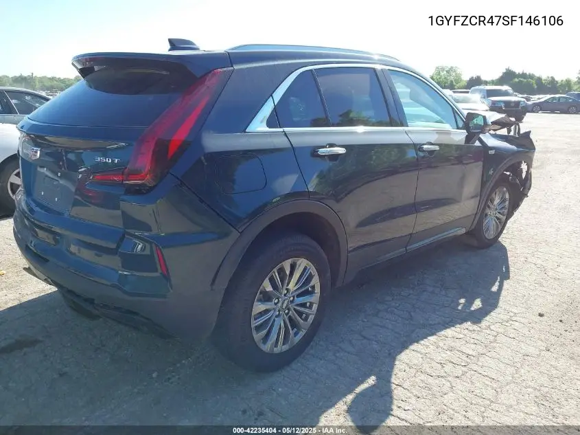 2025 Cadillac Xt4 Fwd Premium Luxury VIN: 1GYFZCR47SF146106 Lot: 42235404