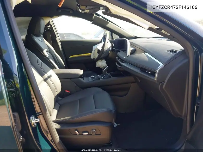 2025 Cadillac Xt4 Fwd Premium Luxury VIN: 1GYFZCR47SF146106 Lot: 42235404