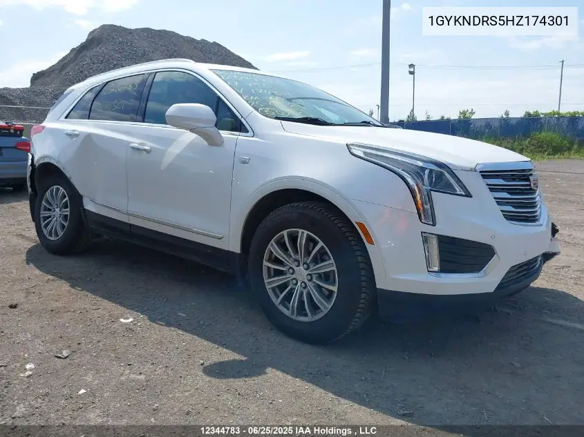 2017 Cadillac Xt5 Luxury VIN: 1GYKNDRS5HZ174301 Lot: 12344783