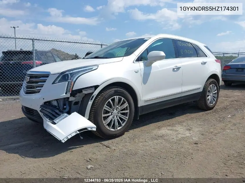 2017 Cadillac Xt5 Luxury VIN: 1GYKNDRS5HZ174301 Lot: 12344783