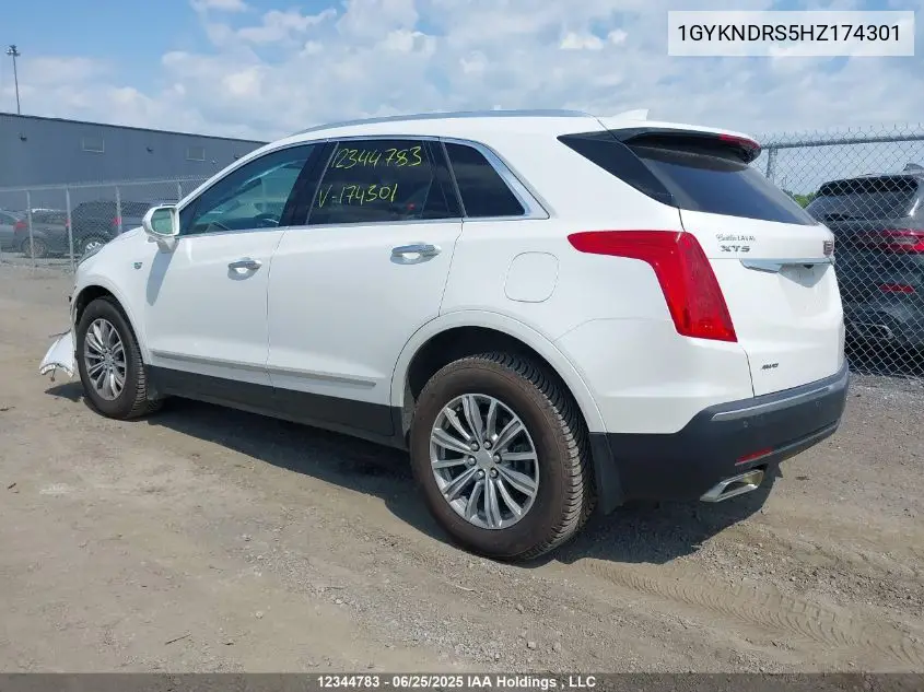 2017 Cadillac Xt5 Luxury VIN: 1GYKNDRS5HZ174301 Lot: 12344783