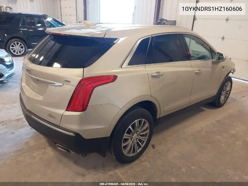 2017 Cadillac Xt5 Luxury VIN: 1GYKNDRS1HZ160606 Lot: 41990425