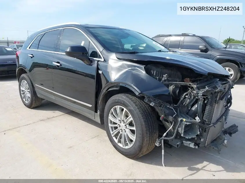2017 Cadillac Xt5 Luxury VIN: 1GYKNBRSXHZ248204 Lot: 42242589
