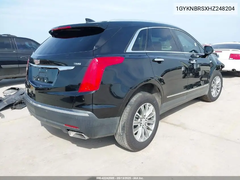 2017 Cadillac Xt5 Luxury VIN: 1GYKNBRSXHZ248204 Lot: 42242589