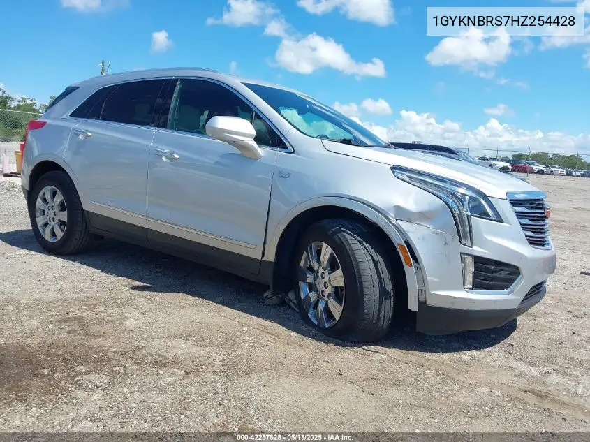 2017 Cadillac Xt5 Luxury VIN: 1GYKNBRS7HZ254428 Lot: 42257628