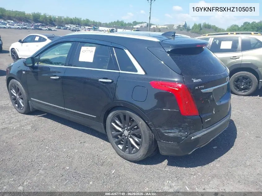 2017 Cadillac Xt5 Platinum VIN: 1GYKNFRSXHZ105051 Lot: 42577749