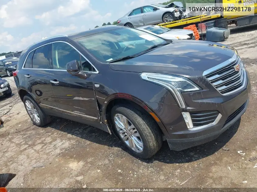 2017 Cadillac Xt5 Premium Luxury VIN: 1GYKNCRS2HZ298178 Lot: 42578626