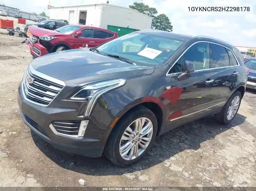 2017 Cadillac Xt5 Premium Luxury VIN: 1GYKNCRS2HZ298178 Lot: 42578626
