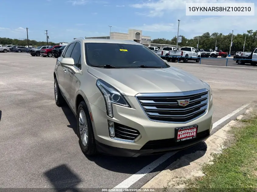 2017 Cadillac Xt5 Standard VIN: 1GYKNARS8HZ100210 Lot: 42583635