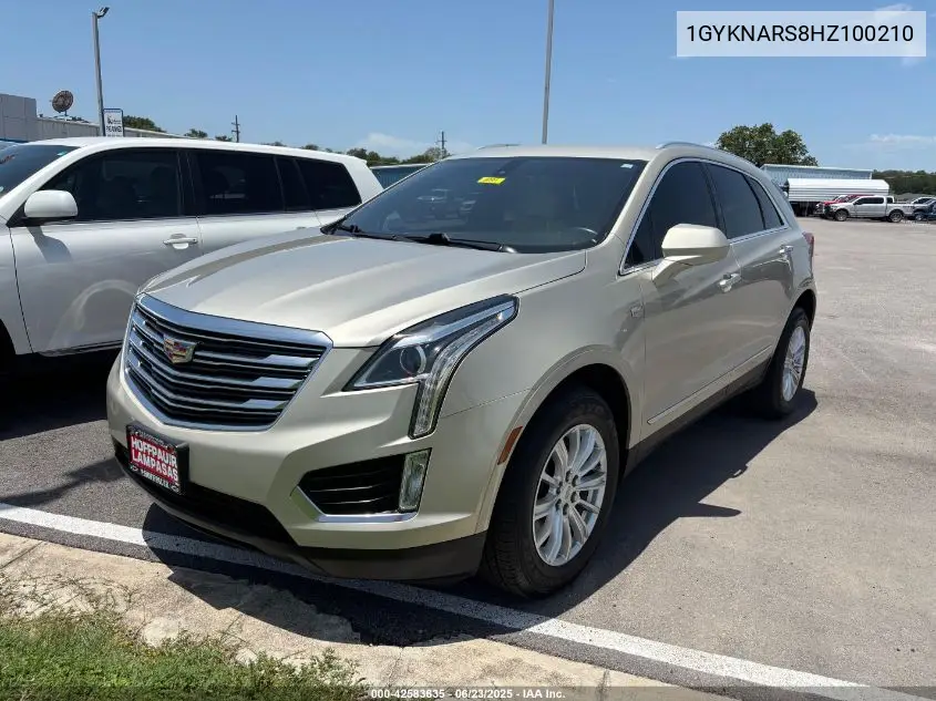 2017 Cadillac Xt5 Standard VIN: 1GYKNARS8HZ100210 Lot: 42583635