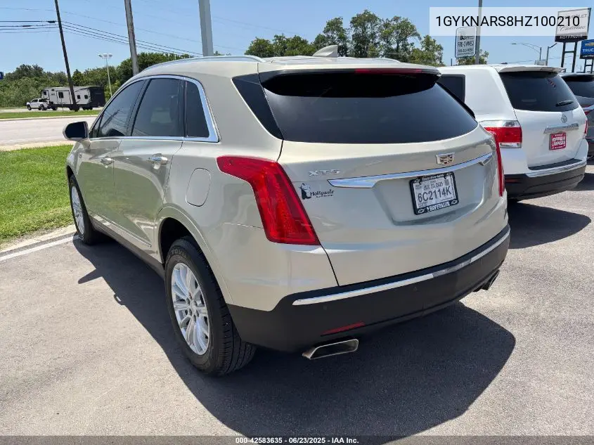 2017 Cadillac Xt5 Standard VIN: 1GYKNARS8HZ100210 Lot: 42583635