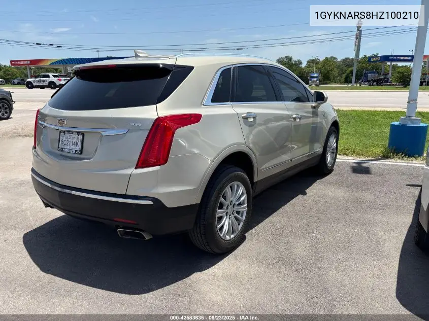 2017 Cadillac Xt5 Standard VIN: 1GYKNARS8HZ100210 Lot: 42583635
