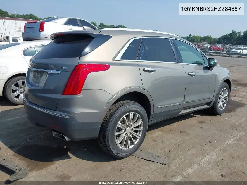 2017 Cadillac Xt5 Luxury VIN: 1GYKNBRS2HZ284887 Lot: 42586654
