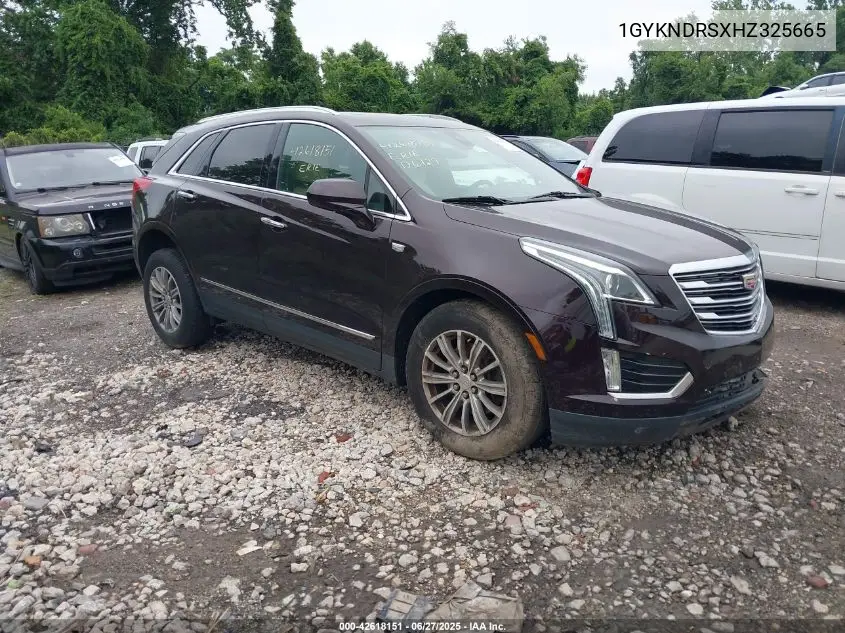 2017 Cadillac Xt5 Luxury VIN: 1GYKNDRSXHZ325665 Lot: 42618151