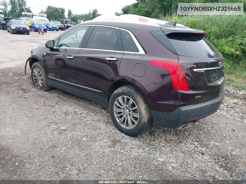 2017 Cadillac Xt5 Luxury VIN: 1GYKNDRSXHZ325665 Lot: 42618151