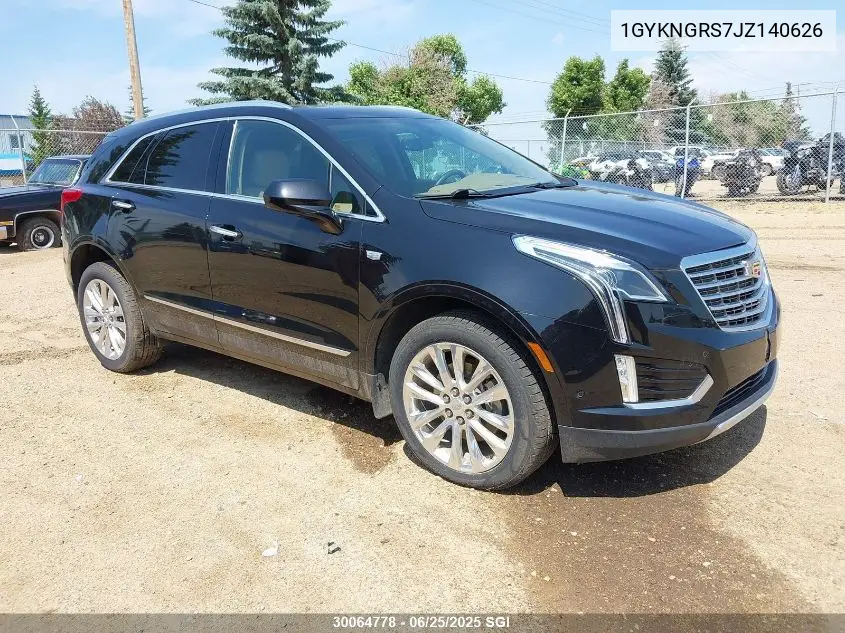 2018 Cadillac Xt5 Platinum VIN: 1GYKNGRS7JZ140626 Lot: 30064778