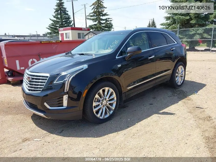 2018 Cadillac Xt5 Platinum VIN: 1GYKNGRS7JZ140626 Lot: 30064778