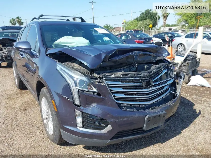 2018 Cadillac Xt5 Standard VIN: 1GYKNARS7JZ206816 Lot: 42235546