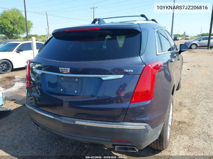 2018 Cadillac Xt5 Standard VIN: 1GYKNARS7JZ206816 Lot: 42235546