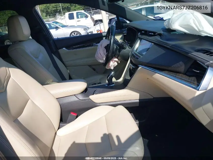 2018 Cadillac Xt5 Standard VIN: 1GYKNARS7JZ206816 Lot: 42235546
