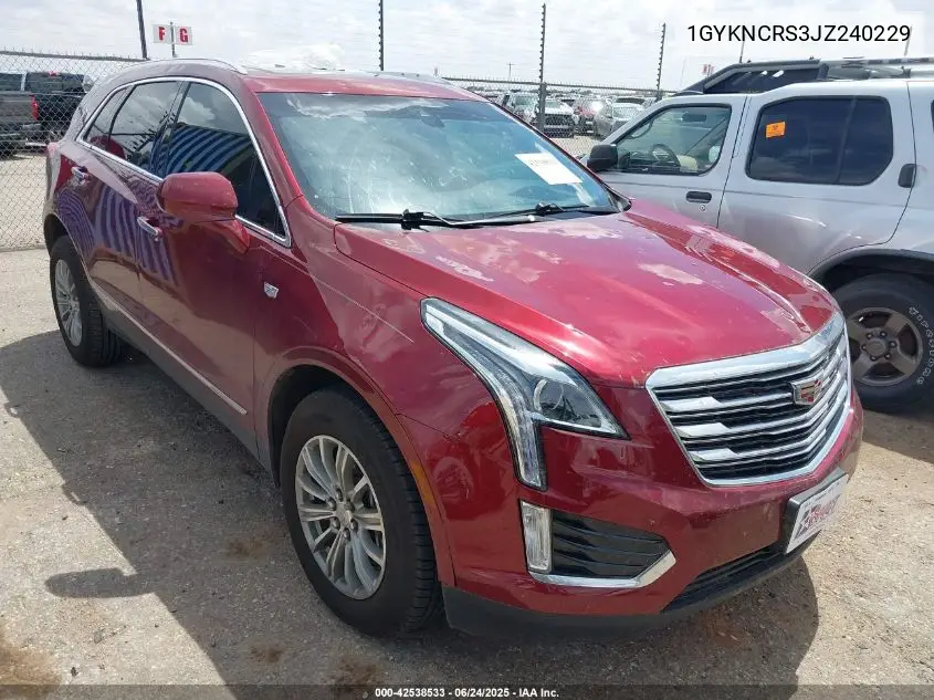 2018 Cadillac Xt5 Luxury VIN: 1GYKNCRS3JZ240229 Lot: 42538533
