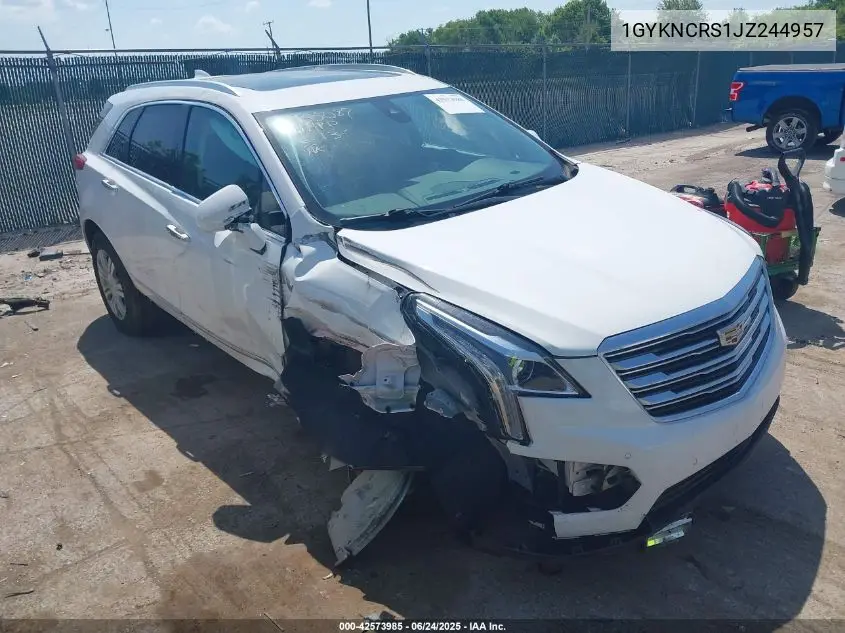 2018 Cadillac Xt5 Luxury VIN: 1GYKNCRS1JZ244957 Lot: 42573985