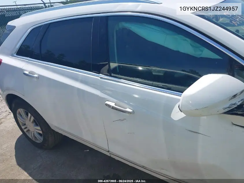 2018 Cadillac Xt5 Luxury VIN: 1GYKNCRS1JZ244957 Lot: 42573985