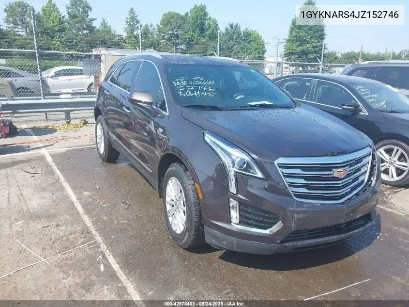 2018 Cadillac Xt5 Standard VIN: 1GYKNARS4JZ152746 Lot: 42578403