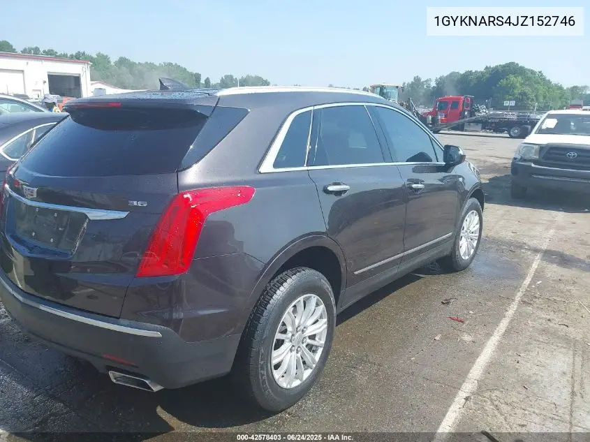 2018 Cadillac Xt5 Standard VIN: 1GYKNARS4JZ152746 Lot: 42578403