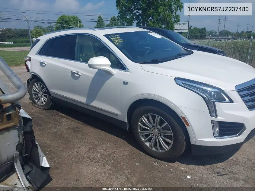 2018 Cadillac Xt5 Luxury VIN: 1GYKNCRS7JZ237480 Lot: 42611478