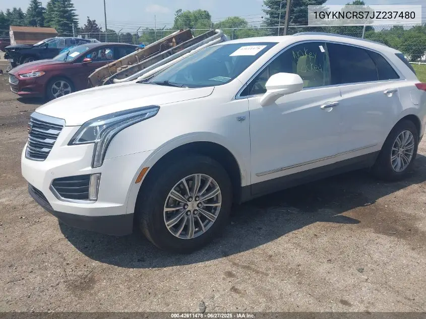 2018 Cadillac Xt5 Luxury VIN: 1GYKNCRS7JZ237480 Lot: 42611478