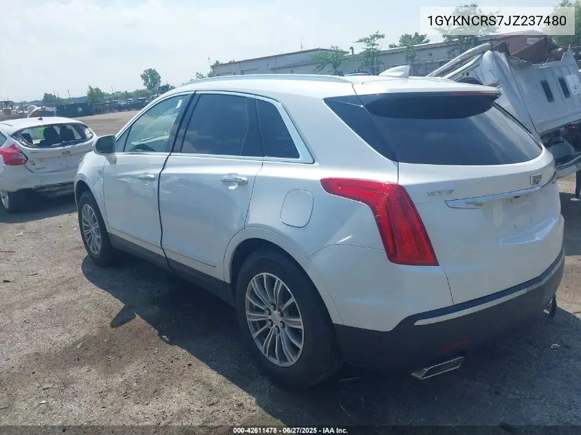 2018 Cadillac Xt5 Luxury VIN: 1GYKNCRS7JZ237480 Lot: 42611478