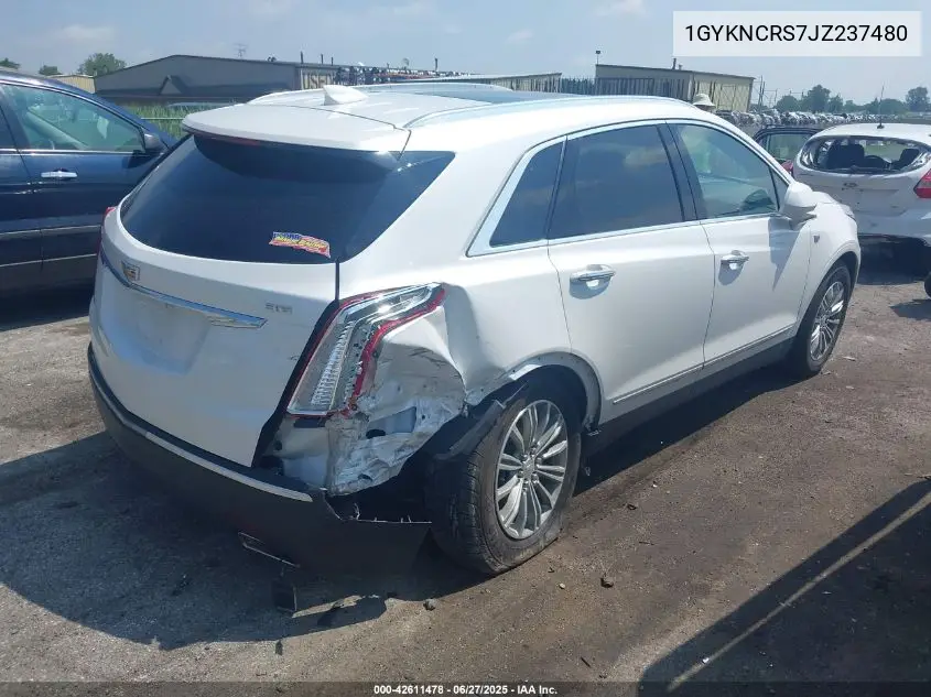 2018 Cadillac Xt5 Luxury VIN: 1GYKNCRS7JZ237480 Lot: 42611478