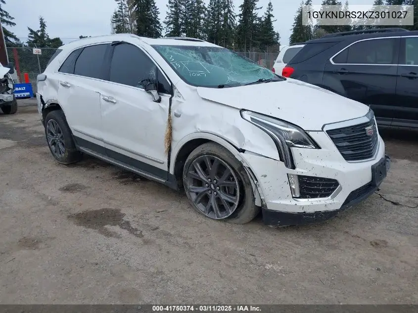 2019 Cadillac Xt5 Luxury VIN: 1GYKNDRS2KZ301027 Lot: 41750374