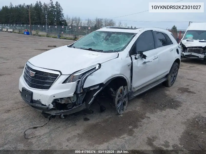 2019 Cadillac Xt5 Luxury VIN: 1GYKNDRS2KZ301027 Lot: 41750374