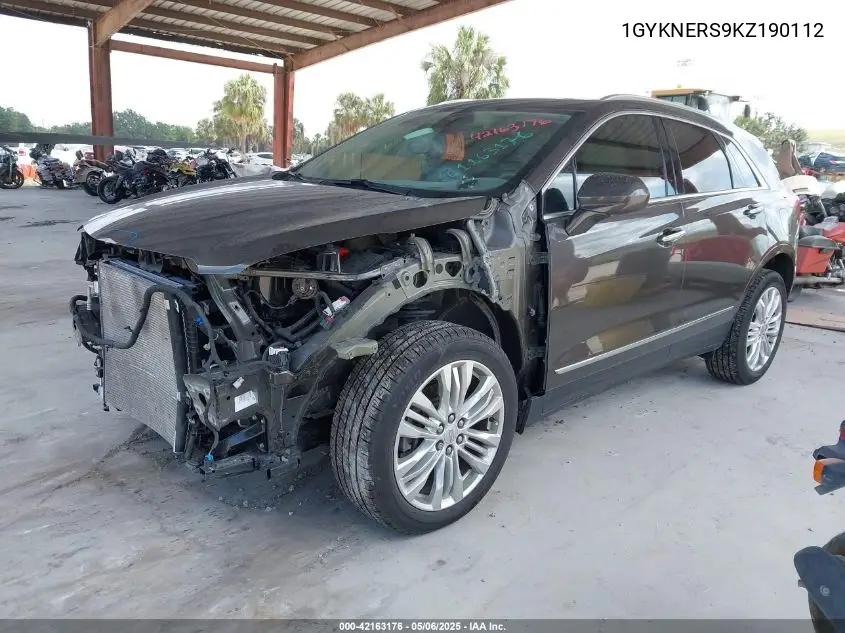 2019 Cadillac Xt5 Premium Luxury VIN: 1GYKNERS9KZ190112 Lot: 42163176