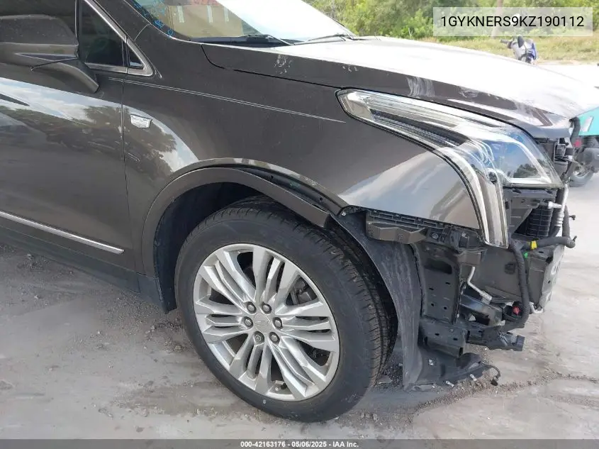 2019 Cadillac Xt5 Premium Luxury VIN: 1GYKNERS9KZ190112 Lot: 42163176