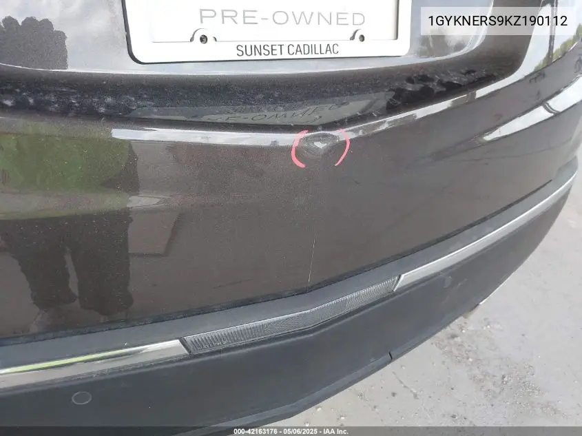 2019 Cadillac Xt5 Premium Luxury VIN: 1GYKNERS9KZ190112 Lot: 42163176