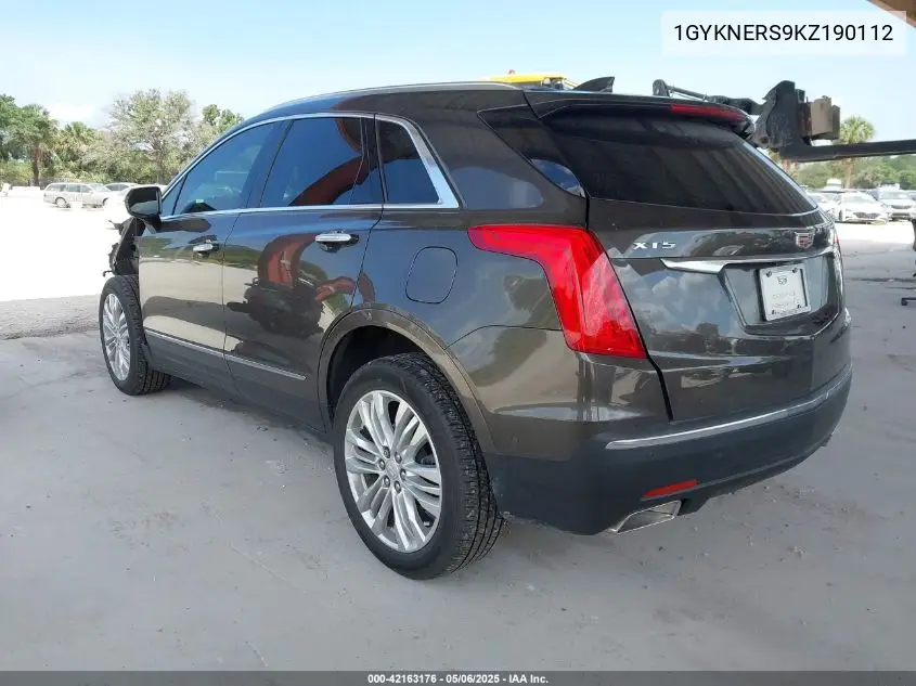 2019 Cadillac Xt5 Premium Luxury VIN: 1GYKNERS9KZ190112 Lot: 42163176