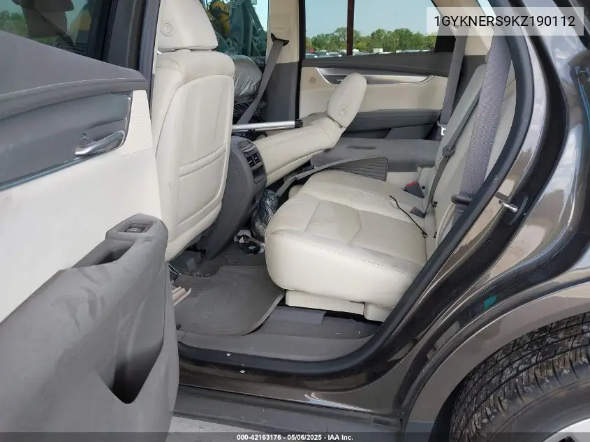 2019 Cadillac Xt5 Premium Luxury VIN: 1GYKNERS9KZ190112 Lot: 42163176