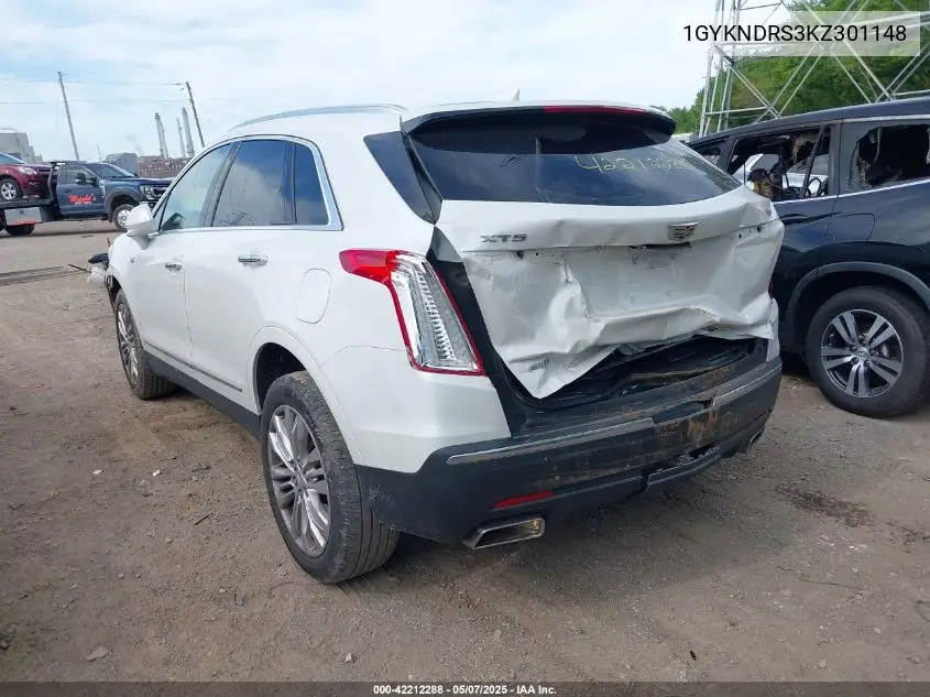 2019 Cadillac Xt5 Luxury VIN: 1GYKNDRS3KZ301148 Lot: 42212288