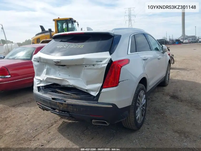 2019 Cadillac Xt5 Luxury VIN: 1GYKNDRS3KZ301148 Lot: 42212288
