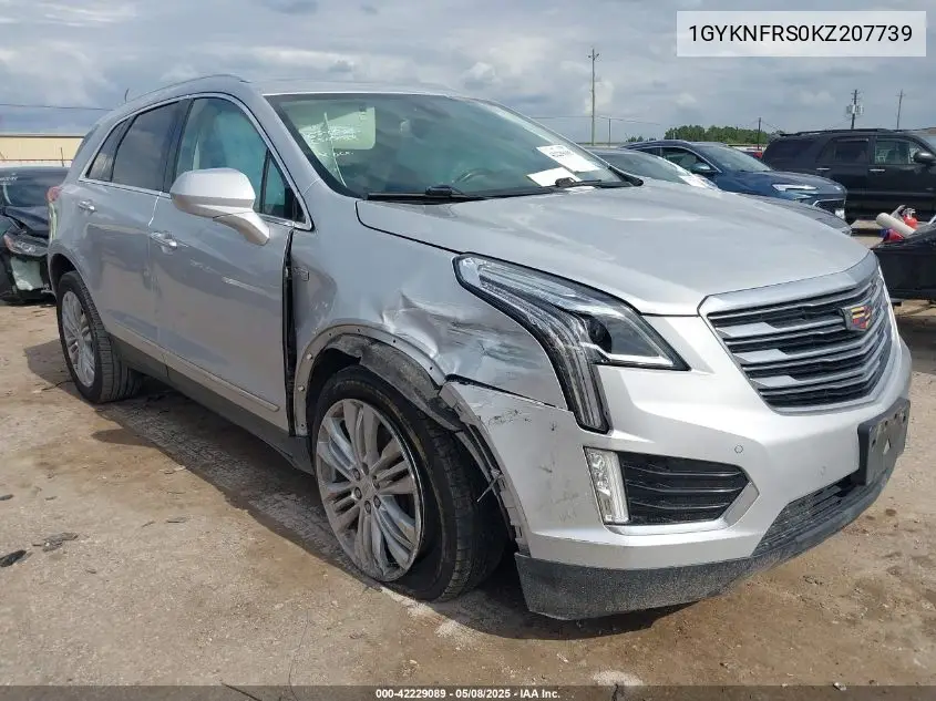 2019 Cadillac Xt5 Premium Luxury VIN: 1GYKNFRS0KZ207739 Lot: 42229089