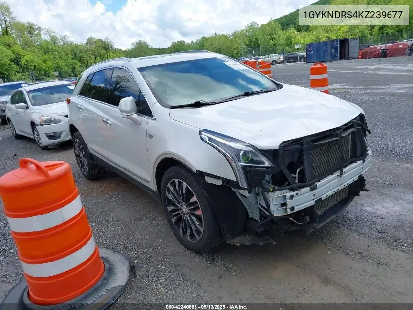 2019 Cadillac Xt5 Luxury VIN: 1GYKNDRS4KZ239677 Lot: 42240885