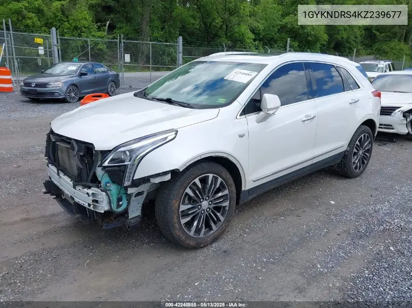 2019 Cadillac Xt5 Luxury VIN: 1GYKNDRS4KZ239677 Lot: 42240885