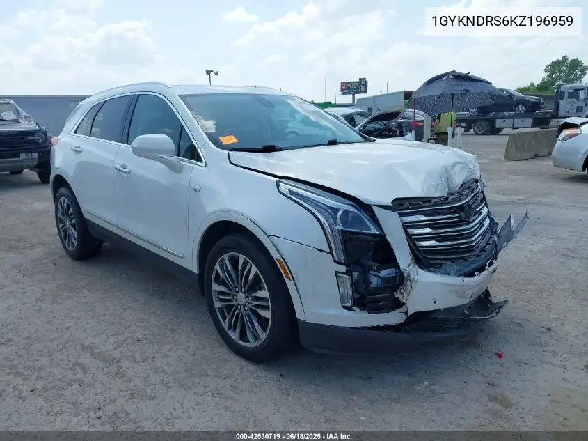 2019 Cadillac Xt5 Luxury VIN: 1GYKNDRS6KZ196959 Lot: 42530719