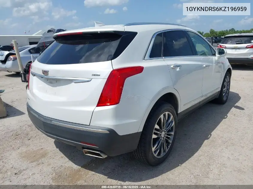 2019 Cadillac Xt5 Luxury VIN: 1GYKNDRS6KZ196959 Lot: 42530719