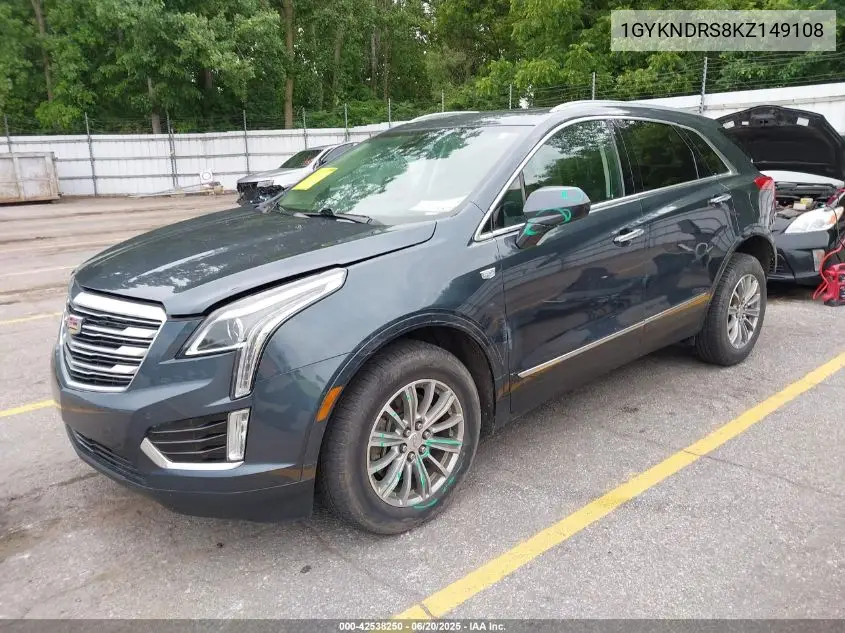2019 Cadillac Xt5 Luxury VIN: 1GYKNDRS8KZ149108 Lot: 42538250