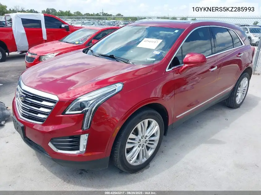 2019 Cadillac Xt5 Premium Luxury VIN: 1GYKNERS5KZ285993 Lot: 42543217