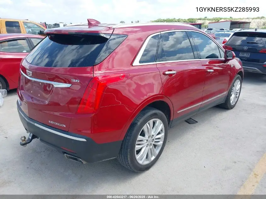 2019 Cadillac Xt5 Premium Luxury VIN: 1GYKNERS5KZ285993 Lot: 42543217